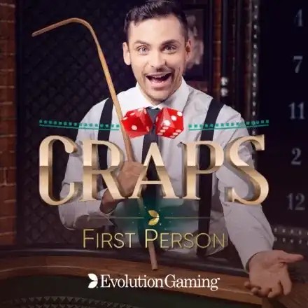 First Person Craps game by Evolution – logo hosted on Mr Punter Casino