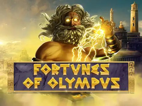 Fortunes of Olympus slot logo by Pragmatic Play at Mr Punter Casino