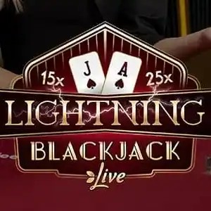 Lightning Blackjack logo by Evolution Mr Punter Casino